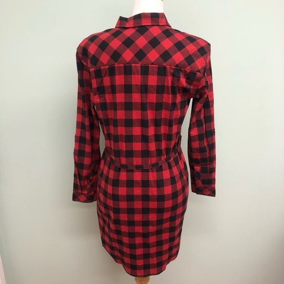 BC Clothing Dresses Bc Clothing Womens Plaid Dress Red And Black Medium Poshmark